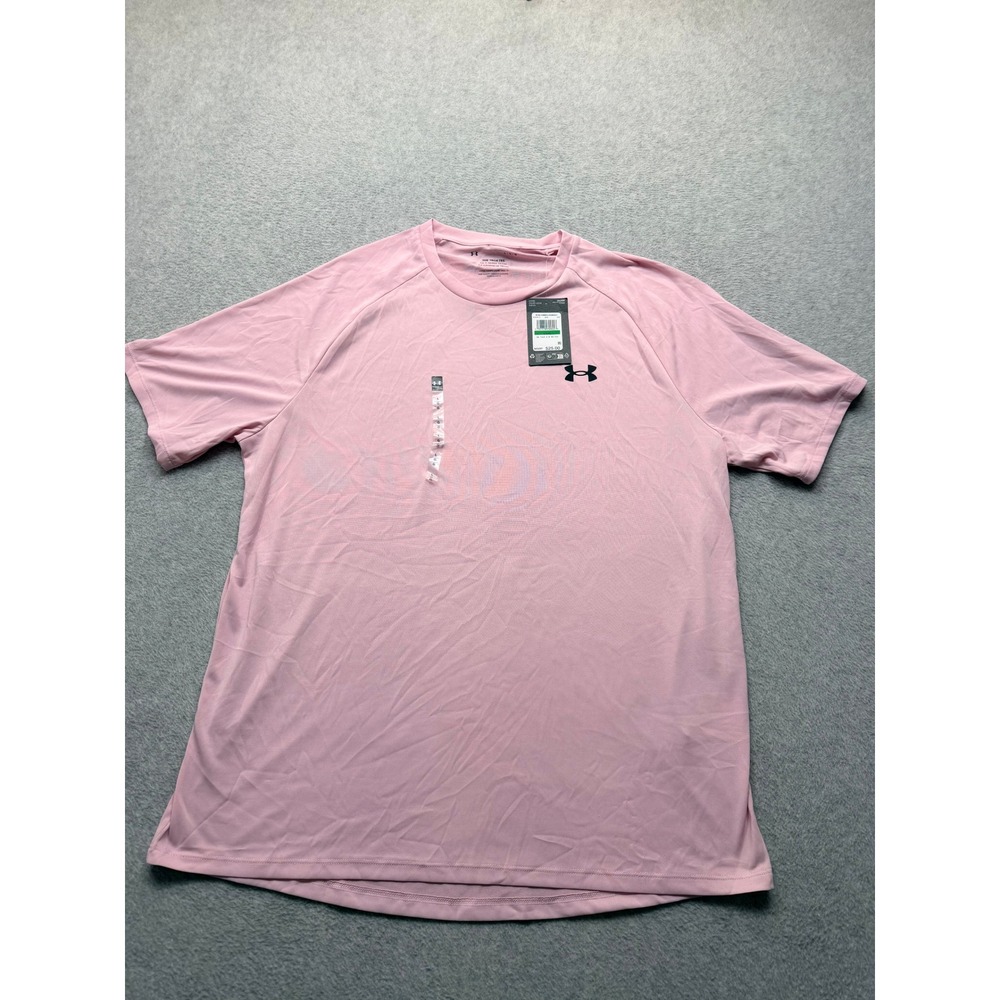Under Armour Mens UA Tech 2.0 Short Sleeve Tee Pink 1326413-647 Large NWT